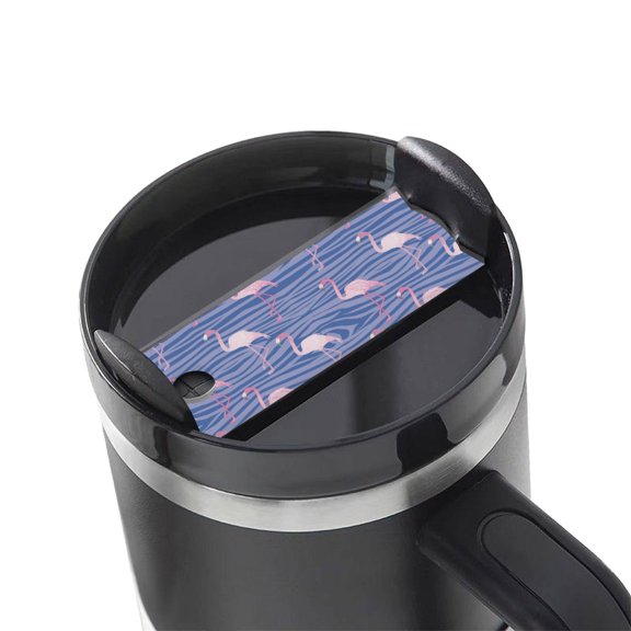 Kdxio Flamingo Name Plate Compatible Stanley Cups Name Tag Acrylic Nameplate Tumbler Lid Topper for Cup Accessories