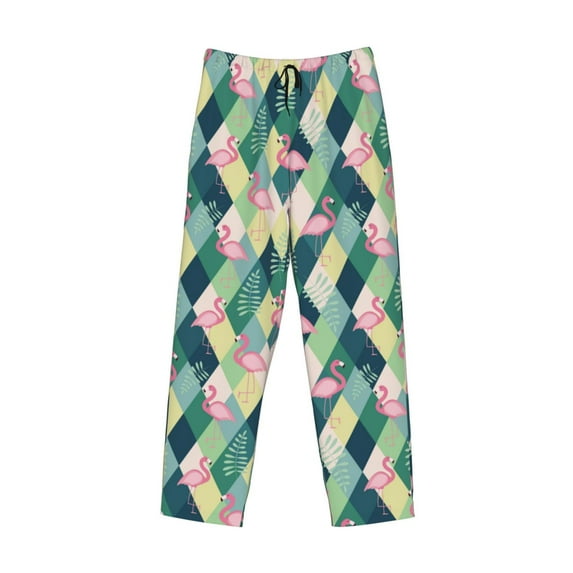 Kdxio Flamingo Print Men's Sleep Pajama Pant Lounge Pants with Pockets