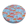 thumbnail image 1 of Kdxio Flamingo Print Stool Covers Round,Stretch Round Bar Stool Covers Washable Bar Stool Cushion Slipcover for 12-15 Inch Chair, 1 of 7