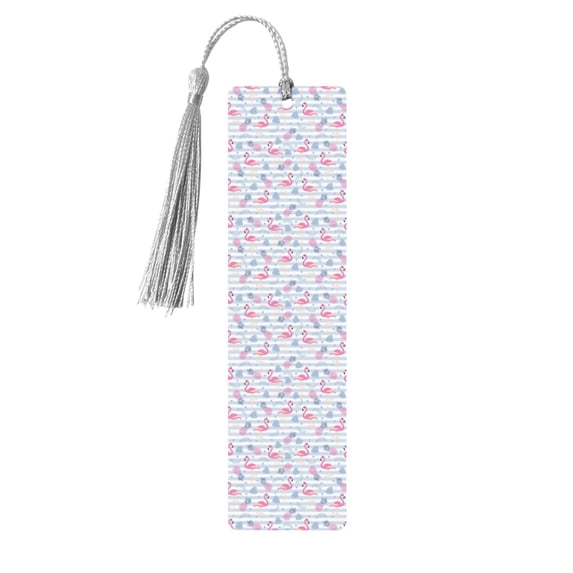 Kdxio Flamingo and Pineapple Print Metal Tassel Bookmarks,Perfect Gift for Art Lovers and Bookworms Metal Bookmarks for Women