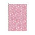 thumbnail image 1 of Kdxio Flamingos and Flowers Pattern Golf Towel (24" X 16") with Carabiner Clip - The Convenient Golf Cleaning Towel, 1 of 8