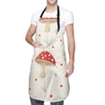 thumbnail image 1 of Kdxio Flat Mushrooms Apron with Pockets Adjustable Kitchen Aprons for Men Women Waterproof Aprons for Cooking,Drawing,Crafting, Baking Household Cleaning, 1 of 8