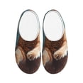 thumbnail image 1 of Kdxio Floating Cat And Donuts Women's Men's Slippers Plush Slip-On House Slipper for Winter Indoor Soft Cushion Non-slip Fluffy Slides Slippers-37/38, 1 of 7
