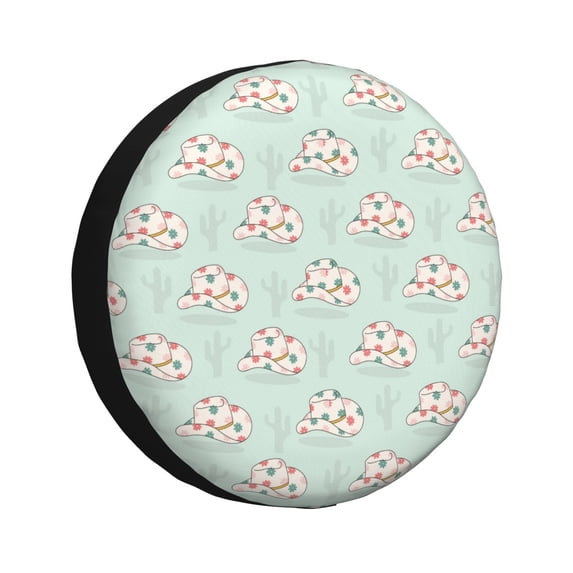 Kdxio Flora Daisy Cactus for Tire Cover Wheel Protectors Tyre Covers Weatherproof Wheel Covers Universal Fit for Trailer Rv SUV Truck Camper Travel Trailers 14 inch