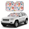 thumbnail image 1 of Kdxio Floral Ditsy Print Windshield Sun Shade, Foldable Sun Blocker for Car,Truck,SUV Automotive Interior Sun Protection,Reflective Shade for Front Windshield(Small), 1 of 7
