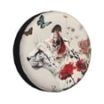 thumbnail image 1 of Kdxio Floral Leopard Butterflies for Tire Cover Wheel Protectors Tyre Covers Weatherproof Wheel Covers Universal Fit for Trailer Rv SUV Truck Camper Travel Trailers 17 inch, 1 of 5