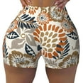 thumbnail image 1 of Kdxio Floral Paisley Print Workout Shorts for Women Seamless Soft Smooth Gym Yoga Scrunch Active Shorts, 1 of 9