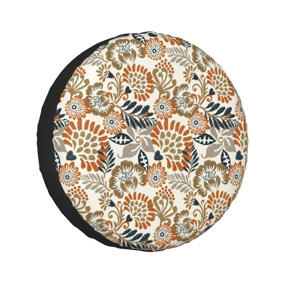 Kdxio Floral Paisley for Tire Cover Wheel Protectors Tyre Covers Weatherproof Wheel Covers Universal Fit for Trailer Rv SUV Truck Camper Travel Trailers 17 inch