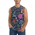 thumbnail image 1 of Kdxio Floral for Men's Muscle T-shirt,Sleeveless for Workout Running Athletic Gym Lounge Casual, 1 of 7