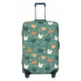 thumbnail image 1 of Kdxio Flowe Rooster Pattern Luggage Cover for Travel,Elastic and Durable,Fits 18-32 Inch,-No luggage included, 1 of 8