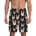 thumbnail image 1 of Kdxio Flowe Rooster Print Mens Sleep Shorts Bottoms Soft Comfy Pajama Wear Pants with Drawstring Pockets, 1 of 7