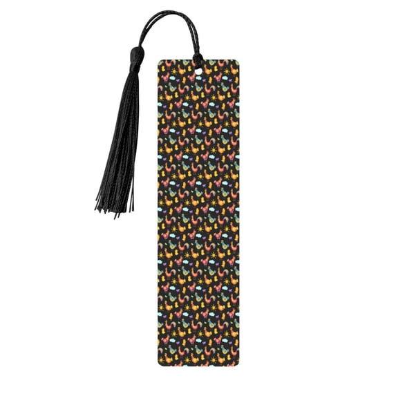 Kdxio Flowe Rooster Print Metal Tassel Bookmarks,Perfect Gift for Art Lovers and Bookworms Metal Bookmarks for Women