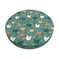 thumbnail image 1 of Kdxio Flowe Rooster Print Stool Covers Round,Stretch Round Bar Stool Covers Washable Bar Stool Cushion Slipcover for 12-15 Inch Chair, 1 of 7
