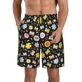 thumbnail image 1 of Kdxio Flower Butterfly Pattern Mens Casual Shorts - Drawstring Summer Beach Sports Shorts for Men, 1 of 9