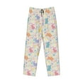 thumbnail image 1 of Kdxio Flower Color Rabbit Print Men's Sleep Pajama Pant Lounge Pants with Pockets, 1 of 8