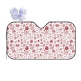 thumbnail image 1 of Kdxio Flower Leaves Print Front Windshield Sun Shade,Folding Auto Sunshade for Car Truck SUV-, 1 of 7