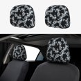 thumbnail image 1 of Kdxio Flower Pattern Print 2 Piece Car Head Rest Covers Set Auto Front/Rear Seats Headrest Cover Universal Fit Most Cars,Sedan, SUV, 1 of 9