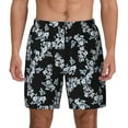 thumbnail image 1 of Kdxio Flower Print Men's Swim Trunks with Compression Liner 7 Inch Inseam Quick Dry Swim Shorts, 1 of 7