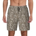 thumbnail image 1 of Kdxio Flower Rose Print Men's Swim Trunks with Compression Liner 7 Inch Inseam Quick Dry Swim Shorts, 1 of 7