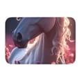 thumbnail image 1 of Kdxio Flower White Horse,16" x 24", Non-Slip Front Door Mats,Outdoor Welcome Mat Washable, 1 of 9