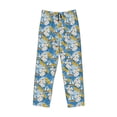 thumbnail image 1 of Kdxio Flower and Sail Boat Print Men's Sleep Pajama Pant Lounge Pants with Pockets, 1 of 8