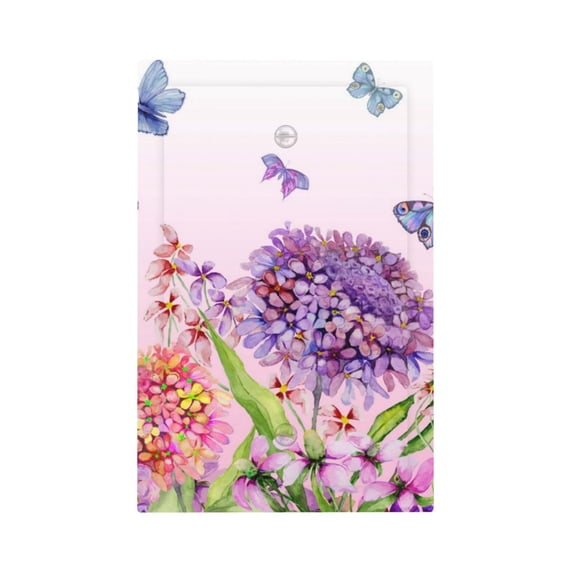 Kdxio Flowers And Colorful Butterflies Decorator Light Switch or Receptacle Outlet Wall Plate Decorator Wall Plate Child Safe Outlet Cover-Style V