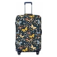 thumbnail image 1 of Kdxio Flowers Butterfly Pattern Luggage Cover for Travel,Elastic and Durable,Fits 18-32 Inch,-No luggage included, 1 of 8