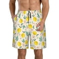thumbnail image 1 of Kdxio Flowers and Butterflies Pattern Mens Casual Shorts - Drawstring Summer Beach Sports Shorts for Men, 1 of 9