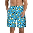 thumbnail image 1 of Kdxio Flying Bees Pattern Mens Casual Shorts - Drawstring Summer Beach Sports Shorts for Men, 1 of 9