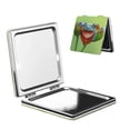 thumbnail image 1 of Kdxio Flying Frog On Branch Pocket Mirror, 1X/2X Travel Makeup Mirror 2-Sided Folding Small Mirror Portable Double-Sided Magnifying Cosmetic Mirror for Gift-Square, 1 of 9