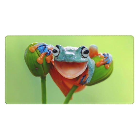 Kdxio Flying Frog On Branch Print Large Gaming Mouse Pad,Non-Slip Base,Water Resist Keyboard Pad for Gamer,Office & Home,29.5 x 15.8 in