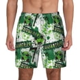 thumbnail image 1 of Kdxio Football 7 Print Men'S Swim Trunks With Compression Liner 7 Inch Inseam Quick Dry Swim Shorts, 1 of 7