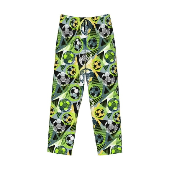 Kdxio Football Doodle Print Men's Sleep Pajama Pant Lounge Pants with Pockets