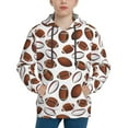 thumbnail image 1 of Kdxio Football Pattern Boys Athletic Unisex Boys Girls Hoodie with Pocket Sweatshirts-Small, 1 of 6