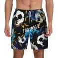 thumbnail image 1 of Kdxio Football Print Men'S Swim Trunks With Compression Liner 7 Inch Inseam Quick Dry Swim Shorts, 1 of 7