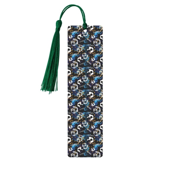 Kdxio Football Print Metal Tassel Bookmarks,Perfect Gift for Art Lovers and Bookworms Metal Bookmarks for Women