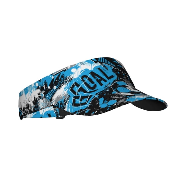 Kdxio Football Time Print Sun Visor Hat Golf Visor Adjustable Velcro Outdoor Sports Cap For Men Women