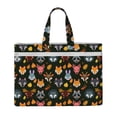 thumbnail image 1 of Kdxio Forest Animal Faces File Tote Document Bag Business Briefcase Bag Document Organizer Tote Briefcase for Letter A4 Files Business Teacher Office Bag, 1 of 8