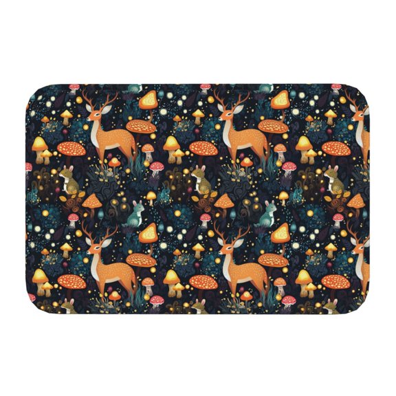 Kdxio Forest Elf,16" x 24", Non-Slip Front Door Mats,Outdoor Welcome Mat Washable