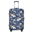 thumbnail image 1 of Kdxio Forest Elk Pattern Luggage Cover for Travel,Elastic and Durable,Fits 18-32 Inch,-No luggage included, 1 of 8