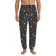 thumbnail image 1 of Kdxio Forest Flora and Insects Pattern Joggers,Sweatpants for Men with Pockets-XX-Large, 1 of 5