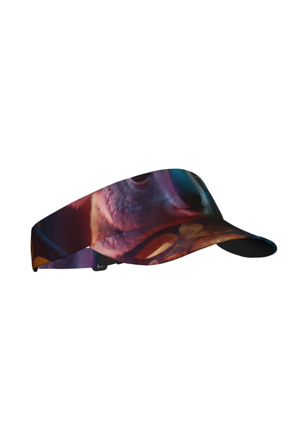Forest Koala Print Sun Visor Hat Golf Visor Adjustable Velcro Outdoor Sports Cap for Men Women