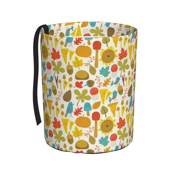 Kdxio Forest Mushrooms Car Trash Can Garbage Car Accessories Trash Can Car Waste Bin for for Driver and Passenger Any Vehicle