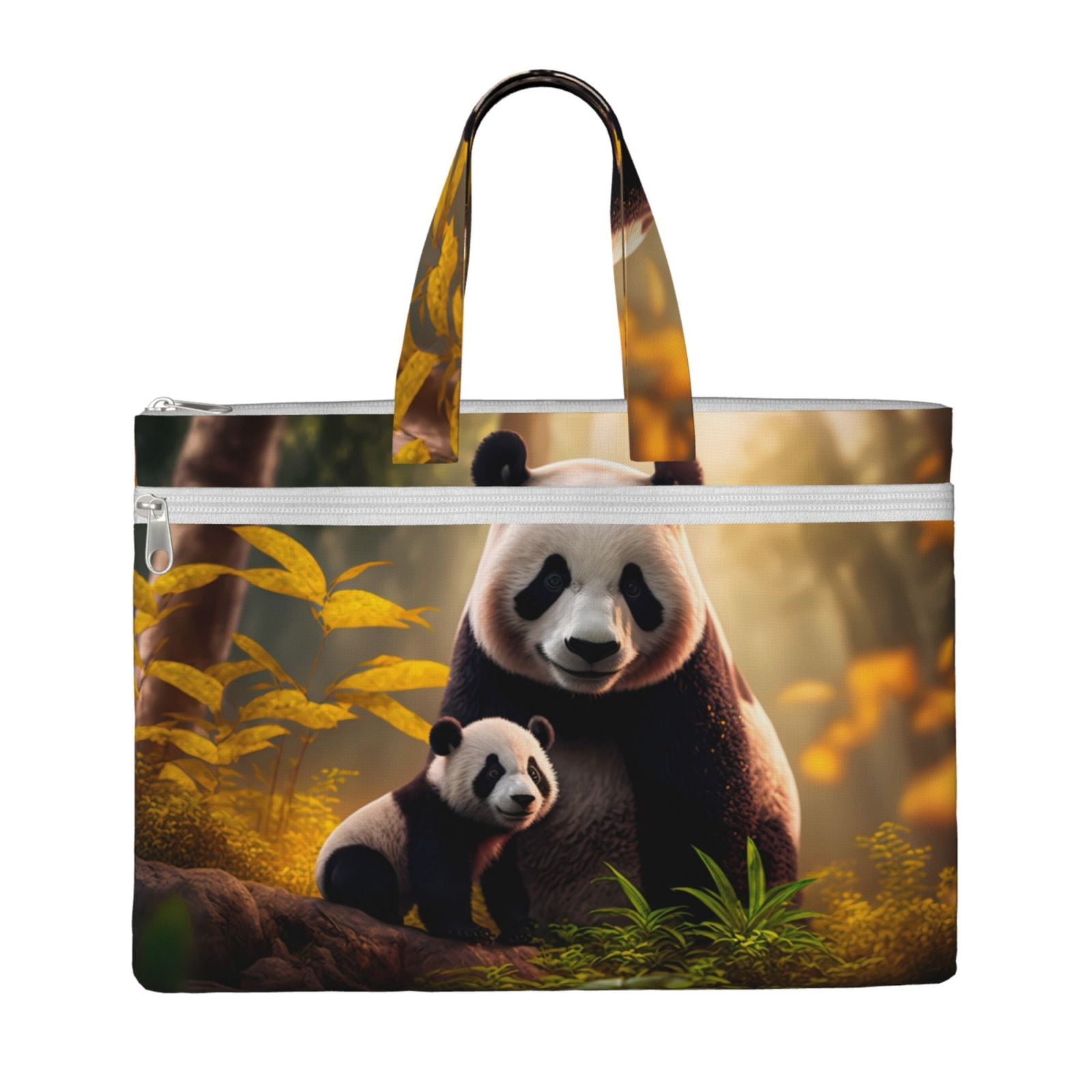 Kdxio Forest Panda File Tote Document Bag Business Briefcase Bag ...