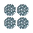 thumbnail image 1 of Kdxio Forest Rabbit Funny Coasters,4 Pcs Leather Coasters,Housewarming Gifts,Protect Furniture from Water Marks Scratch and Damage, 1 of 8