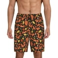 thumbnail image 1 of Kdxio Forest Squirrel Print Mens Sleep Shorts Bottoms Soft Comfy Pajama Wear Pants with Drawstring Pockets, 1 of 7