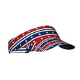 thumbnail image 1 of Kdxio Fourth Of July Print Sun Visor Hat Golf Visor Adjustable Velcro Outdoor Sports Cap for Men Women, 1 of 6