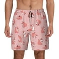 thumbnail image 1 of Kdxio Fox Print Men's Swim Trunks with Compression Liner 7 Inch Inseam Quick Dry Swim Shorts, 1 of 7