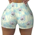thumbnail image 1 of Kdxio French Bulldog 3 Print Workout Shorts for Women Seamless Soft Smooth Gym Yoga Scrunch Active Shorts, 1 of 5
