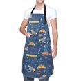 thumbnail image 1 of Kdxio French Bulldog Dog In Beret Apron with Pockets Adjustable Kitchen Aprons for Men Women Waterproof Aprons for Cooking,Drawing,Crafting, Baking Household Cleaning, 1 of 5